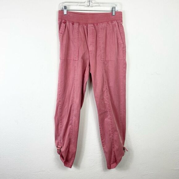Soft Surroundings Dusty Pink Lyocell Buckle Ankle Pull On Pants Size S - Picture 1 of 8